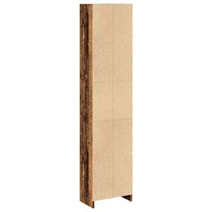 Knihovna old wood 40 x 24 x 176 cm kompozitní dřevo - obrázek 6