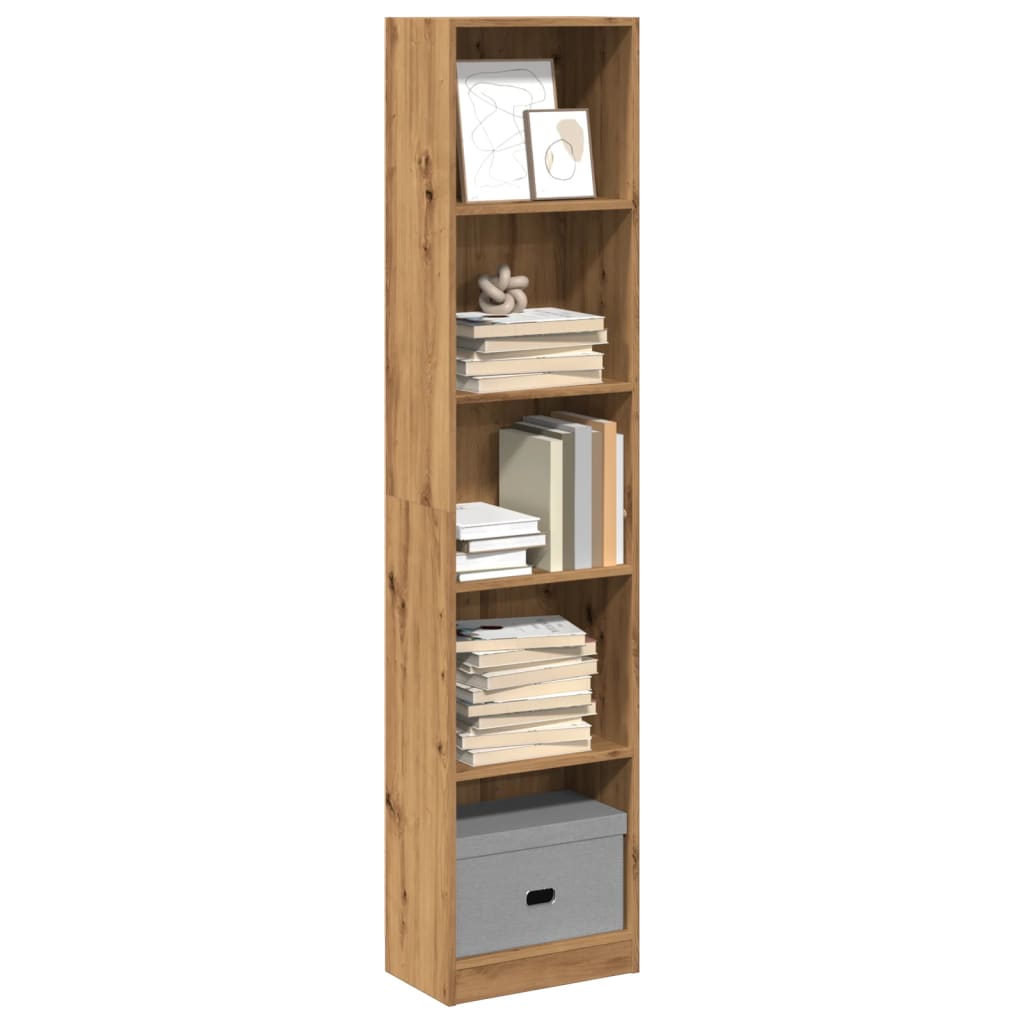vidaXL Bücherregal Artisian Oak 40 x 24 x 176 cm Holzwerkstoff