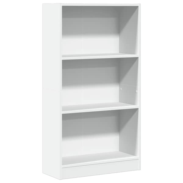 vidaXL raamaturiiul, valge, 60x24x109 cm, tehispuit