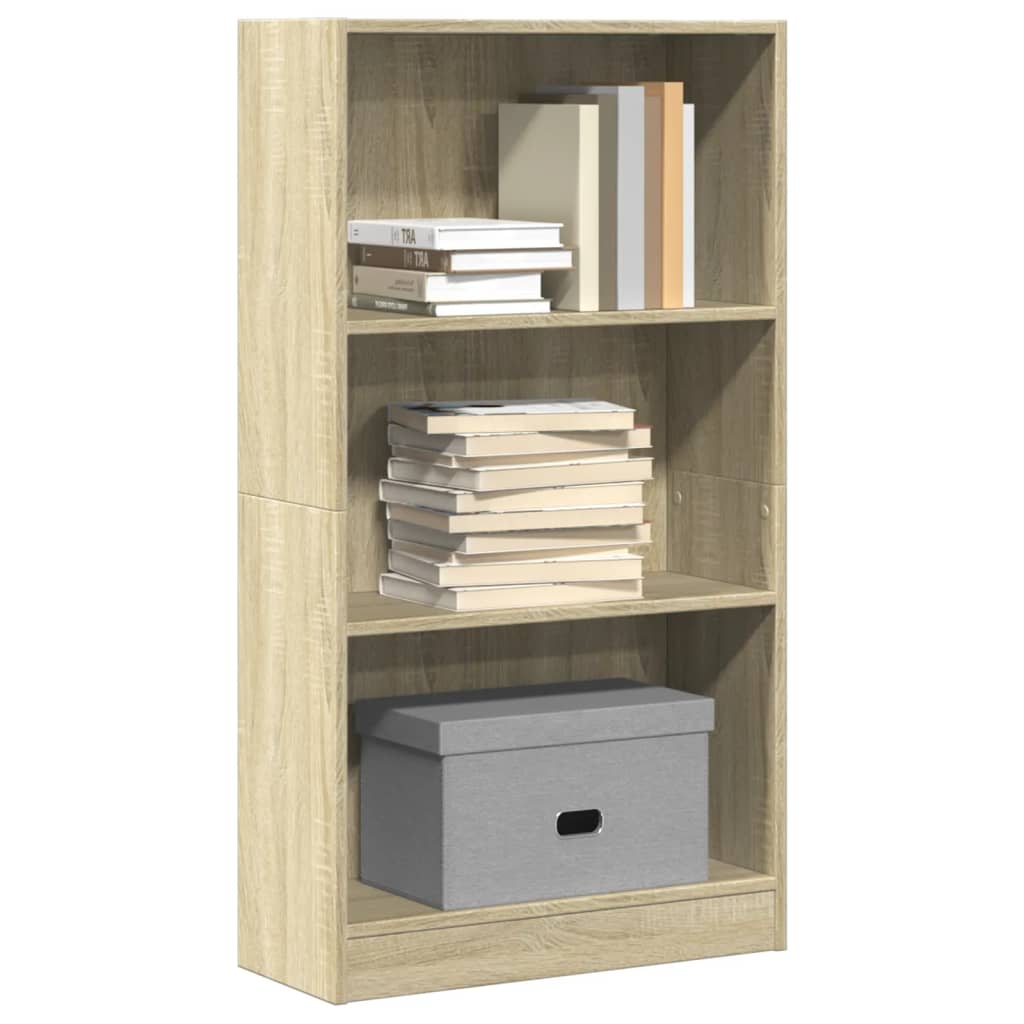 vidaXL Bücherregal Sonoma-Eiche 60x24x109 cm Holzwerkstoff