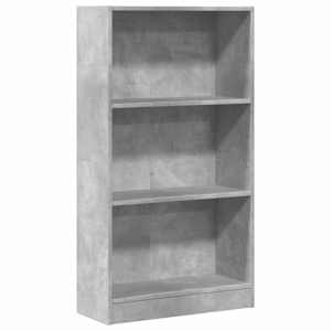 Knihovna betonově šedá 60 x 24 x 109 cm kompozitní dřevo - obrázek 2