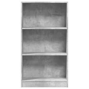 Knihovna betonově šedá 60 x 24 x 109 cm kompozitní dřevo - obrázek 4