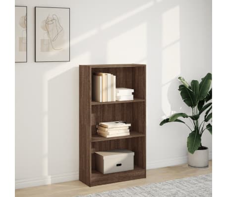 vidaXL Biblioth&egrave;que ch&ecirc;ne marron 60x24x109 cm bois d'ing&eacute;nierie