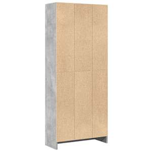 Knihovna betonově šedá 60 x 24 x 143 cm kompozitní dřevo - obrázek 6