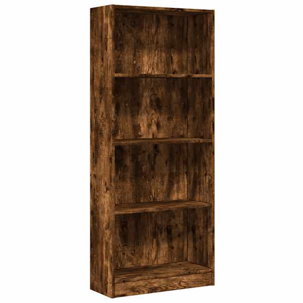 vidaXL raamaturiiul, suitsutatud tamm, 60x24x143 cm, tehispuit