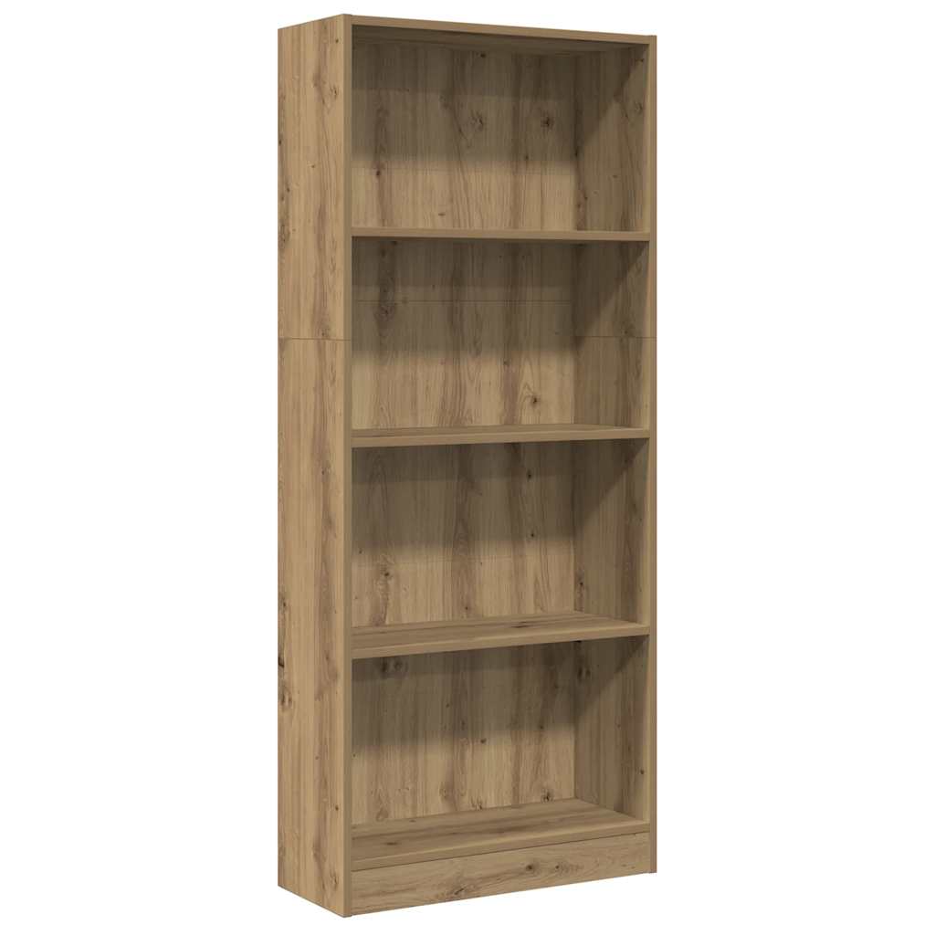 vidaXL Knihovna dub artisan 60 x 24 x 143 cm kompozitní dřevo