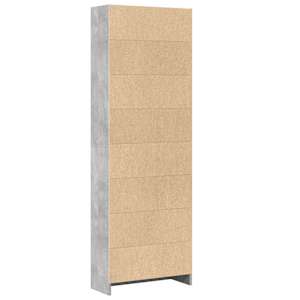 Knihovna betonově šedá 60 x 24 x 176 cm kompozitní dřevo - obrázek 5