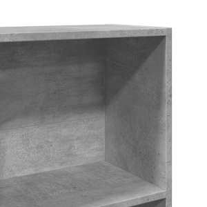 Knihovna betonově šedá 60 x 24 x 176 cm kompozitní dřevo - obrázek 7
