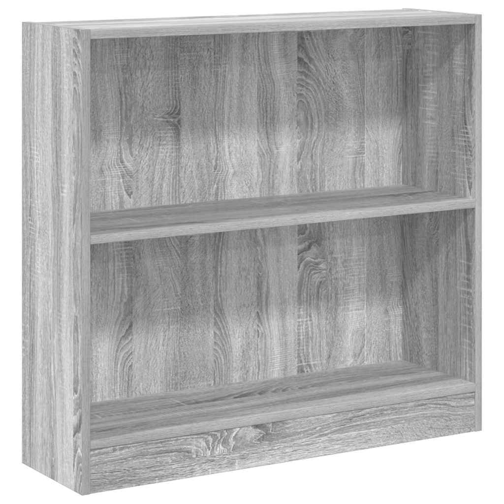 Thumbnail - vidaXL Bücherregal Grau Sonoma 80x24x76cm Holzwerkstoff