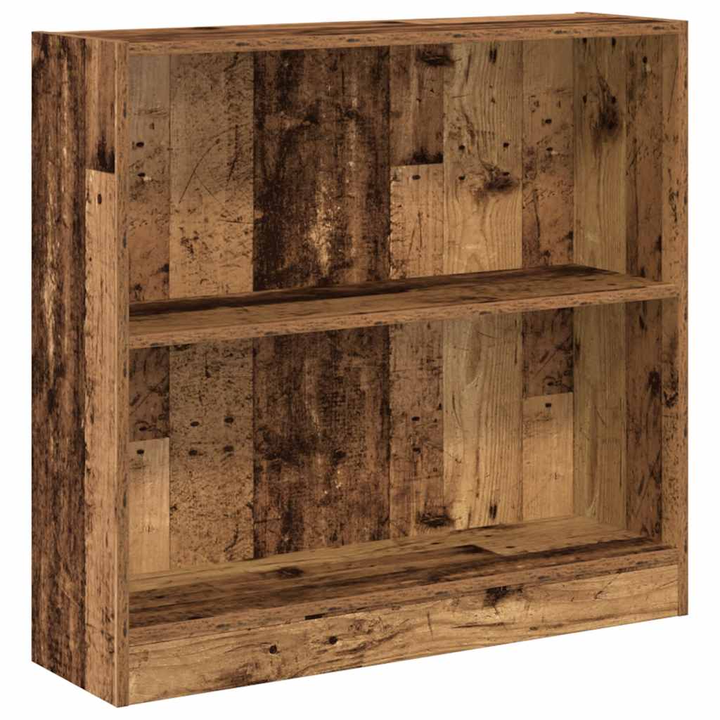 vidaXL Knihovna old wood 80 x 24 x 76 cm kompozitní dřevo