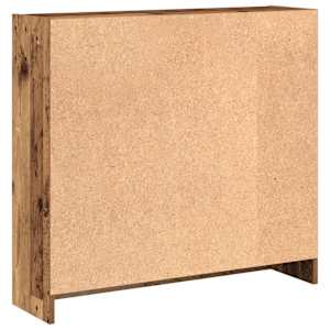 Knihovna old wood 80 x 24 x 76 cm kompozitní dřevo - obrázek 7
