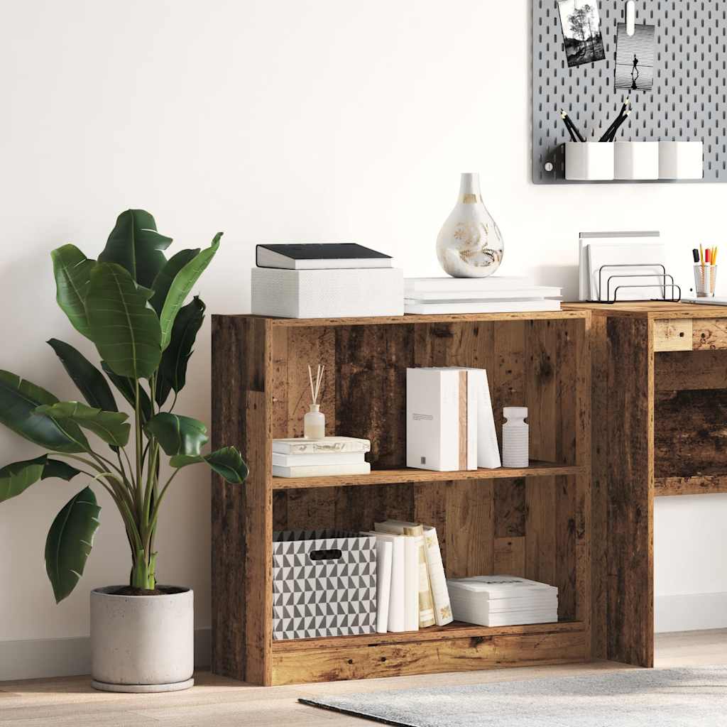 vidaXL Bücherregal Altholz-Optik 80x24x76cm Holzwerkstoff