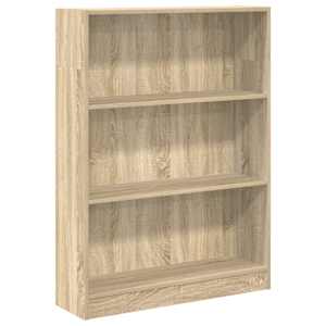 Knihovna dub sonoma 80 x 24 x 109 cm kompozitní dřevo - obrázek 2