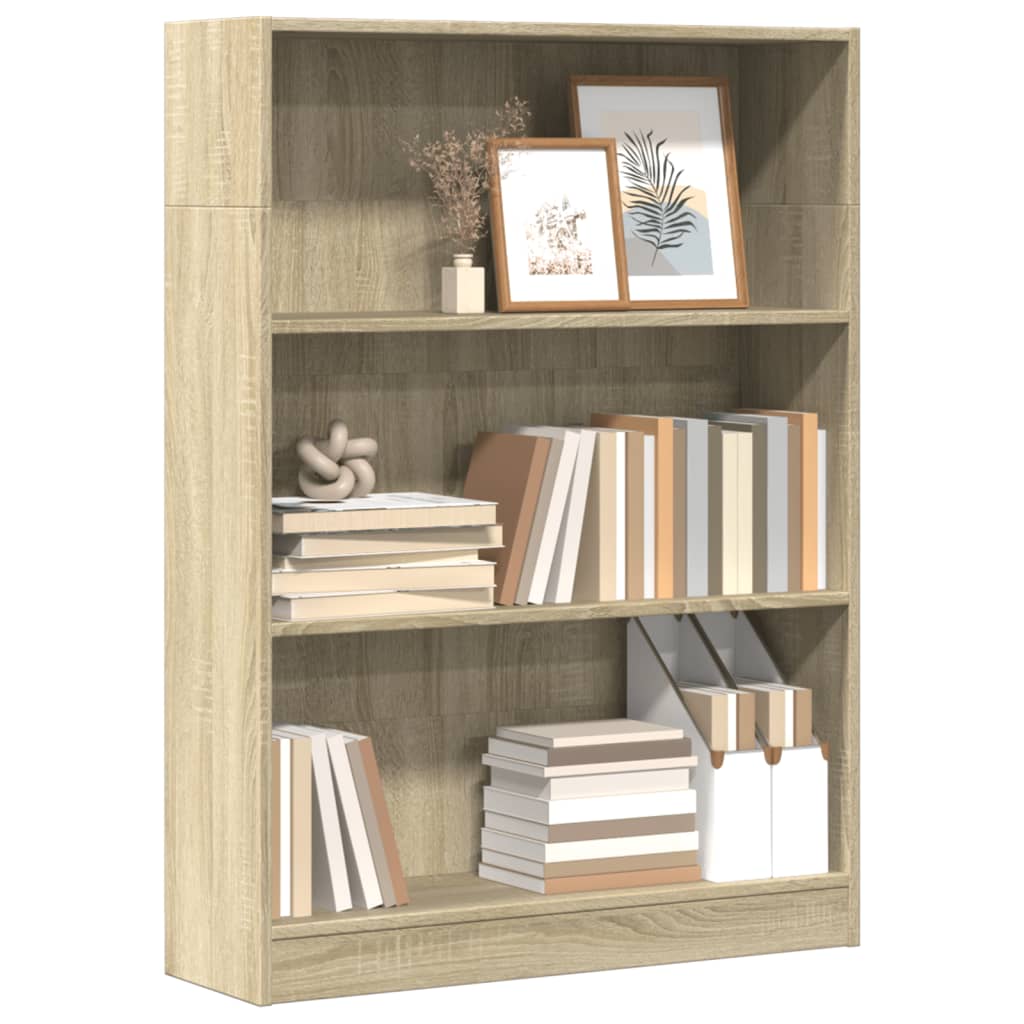 vidaXL Bibliotecă, stejar sonoma, 80x24x109 cm, lemn prelucrat