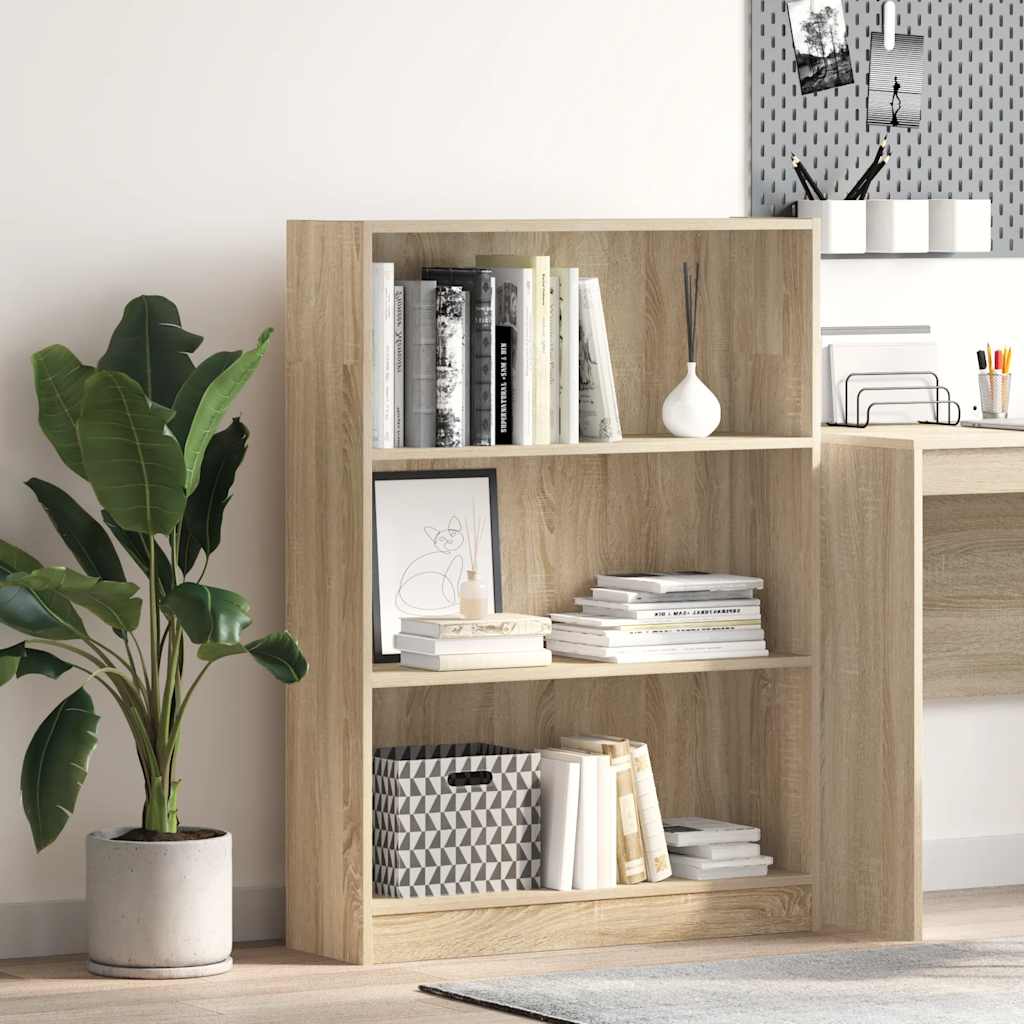 vidaXL Bibliotecă, stejar sonoma, 80x24x109 cm, lemn prelucrat