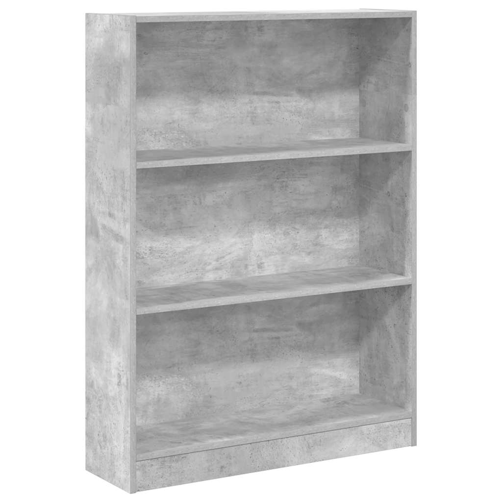 vidaXL Knihovna betonově šedá 80 x 24 x 109 cm kompozitní dřevo