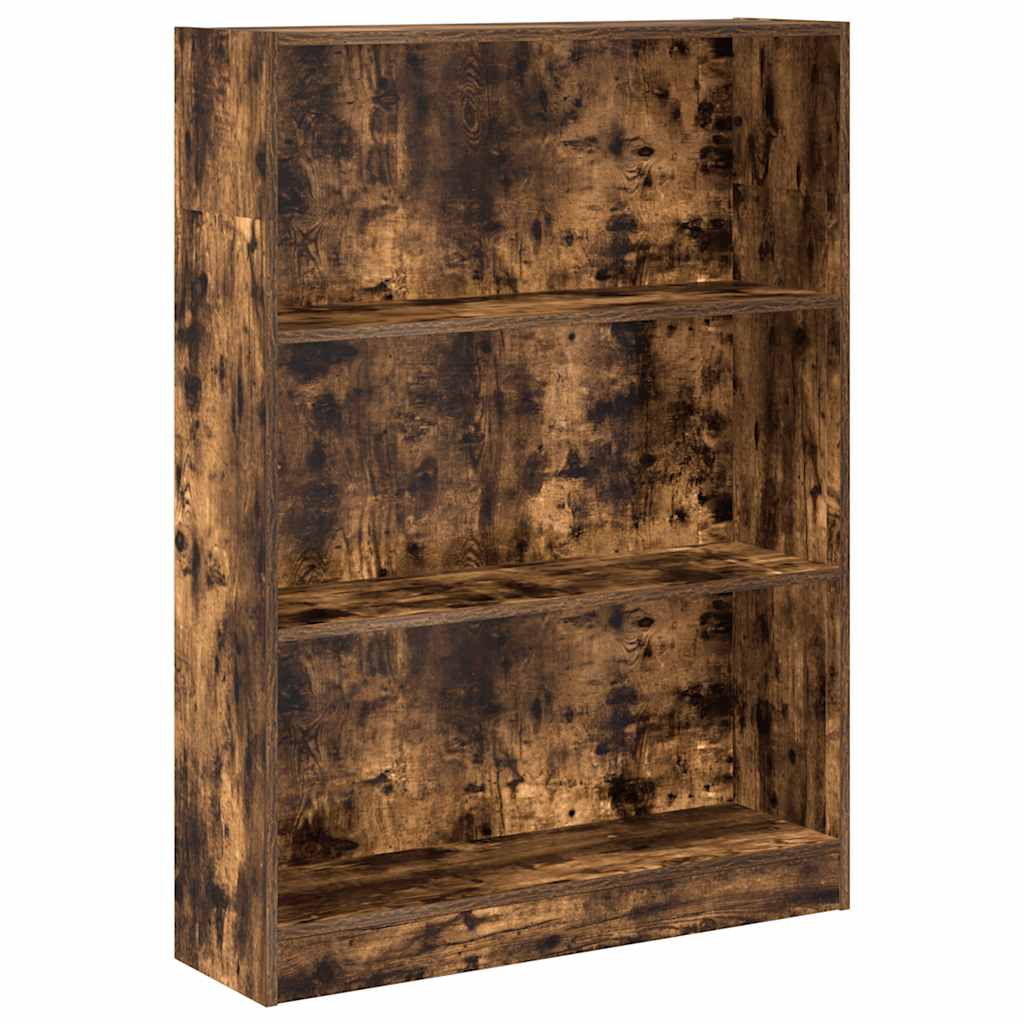 vidaXL Knihovna kouřový dub 80 x 24 x 109 cm kompozitní dřevo
