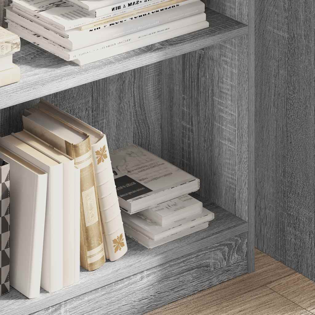 Thumbnail - vidaXL Bücherregal Grau Sonoma 80x24x109 cm Holzwerkstoff