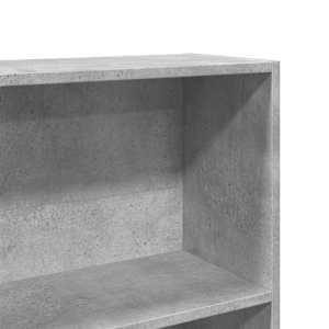 Knihovna betonově šedá 80 x 24 x 143 cm kompozitní dřevo - obrázek 7