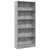 vidaXL raamaturiiul, hall Sonoma tamm, 80x24x176 cm, tehispuit