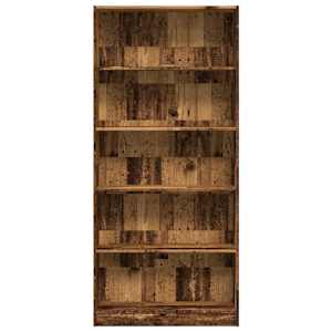 Knihovna old wood 80x24x176 cm kompozitní dřevo - obrázek 4