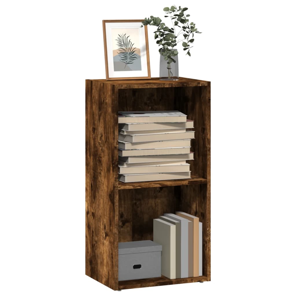 vidaXL Bücherregal Räuchereiche 40x30x77 cm Holzwerkstoff