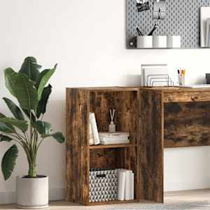 Knjižna omara dimljeni hrast 40x30x77 cm inženirski les