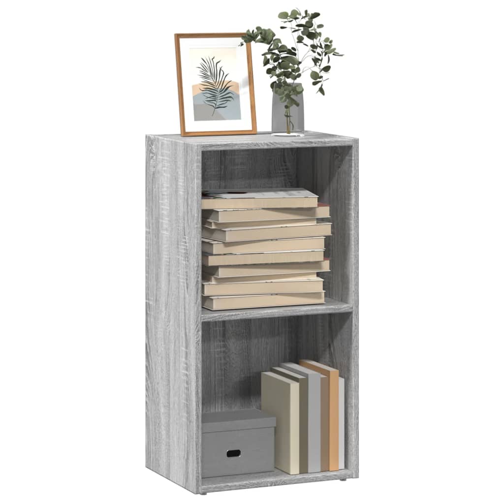 vidaXL Bücherregal Grau Sonoma 40x30x77 cm Holzwerkstoff