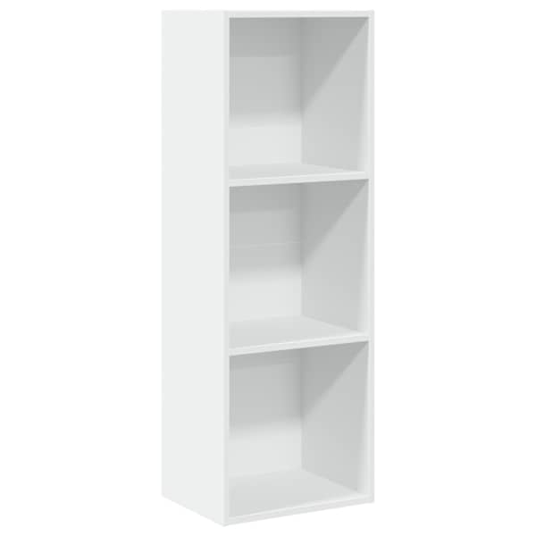 vidaXL raamaturiiul, valge, 40x30x114 cm, tehispuit