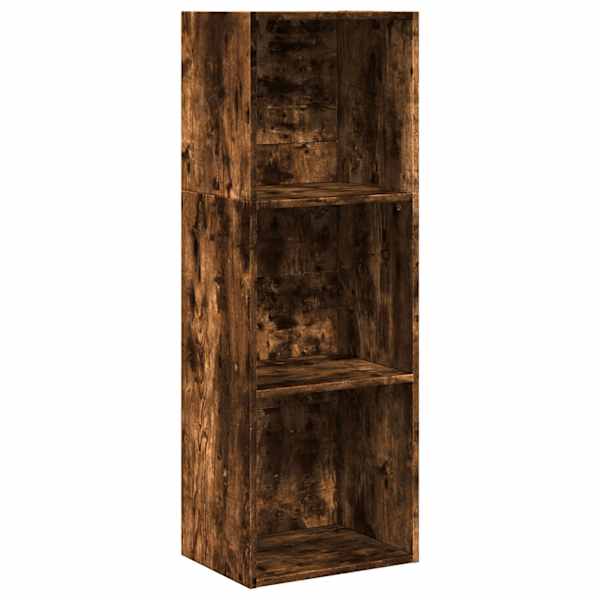 vidaXL raamaturiiul, suitsutatud tamm, 40x30x114 cm, tehispuit