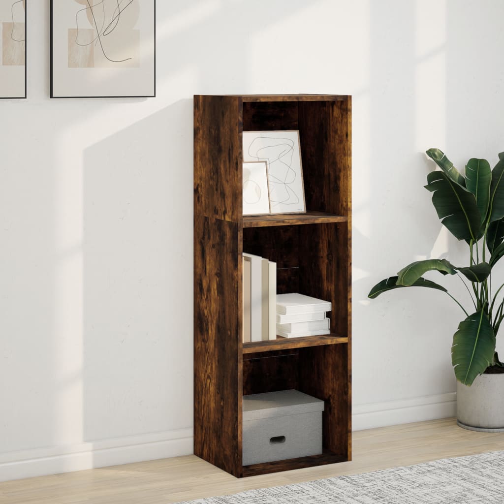 vidaXL Boekenkast 40x30x114 cm bewerkt hout gerookt eikenkleurig