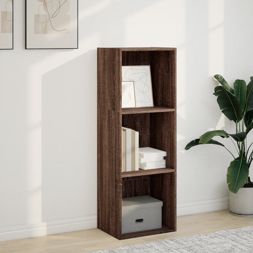 vidaXL Boekenkast 40x30x114 cm bewerkt hout bruin eikenkleurig