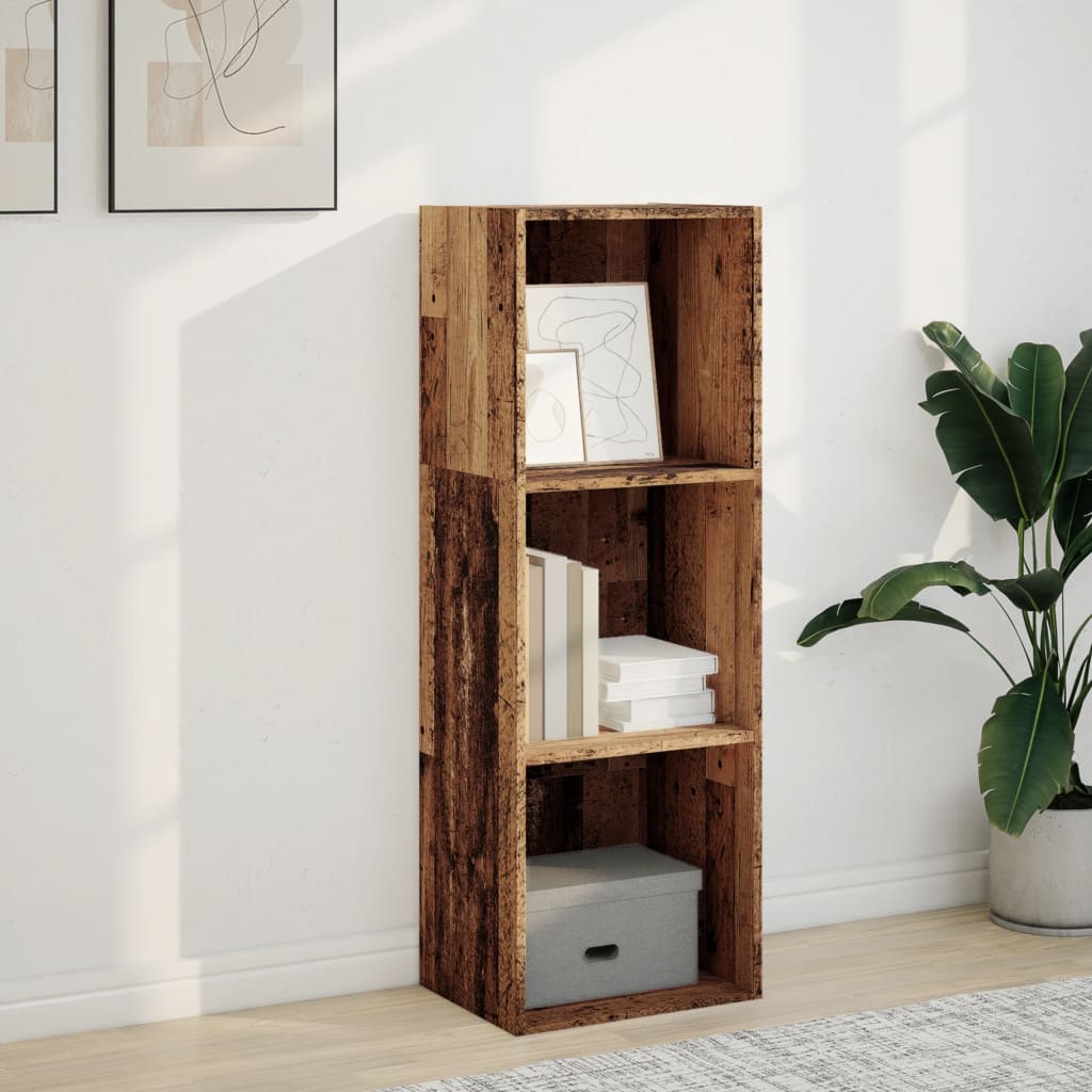 vidaXL Boekenkast 40x30x114 cm bewerkt hout oud houtkleurig