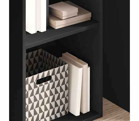 vidaXL Bookcase Black 40x30x152 cm Engineered Wood