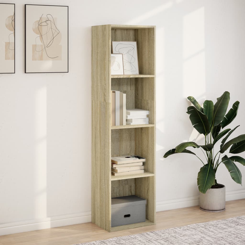 vidaXL Boekenkast 40x30x152 cm bewerkt hout sonoma eikenkleurig