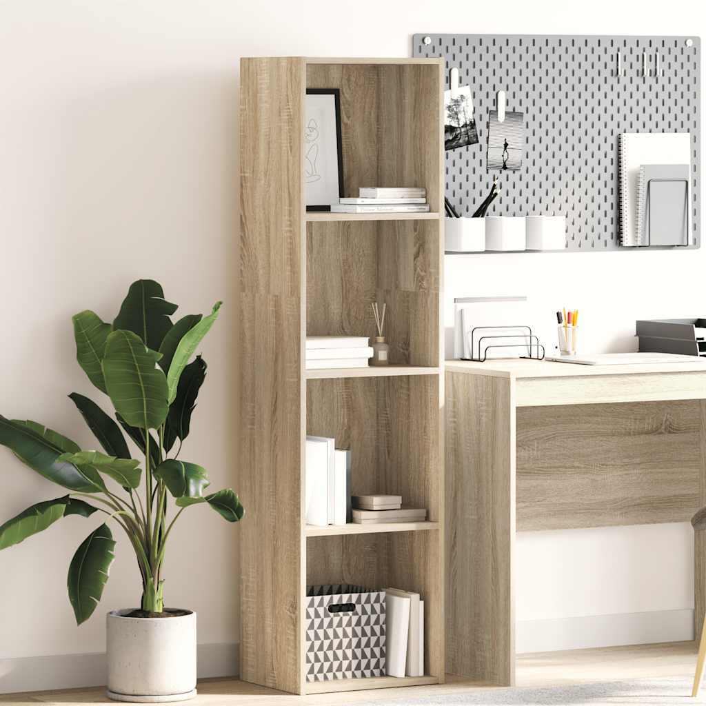 vidaXL Bibliotecă, stejar sonoma, 40x30x152 cm, lemn prelucrat