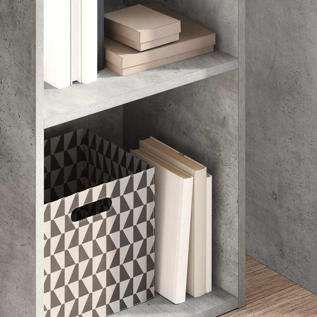 vidaXL betonszürke szerelt fa könyvespolc 40 x 30 x 152 cm