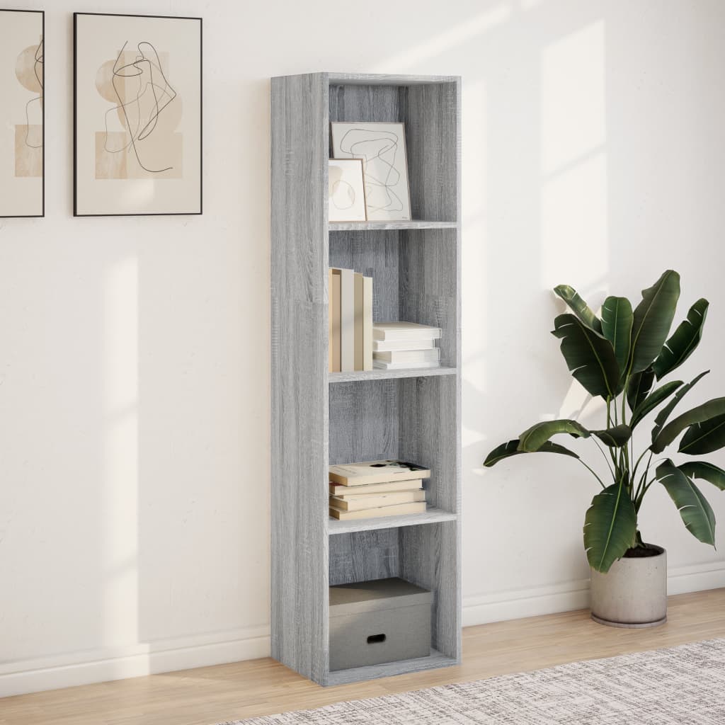 vidaXL Boekenkast 40x30x152 cm bewerkt hout grijs sonoma eikenkleurig