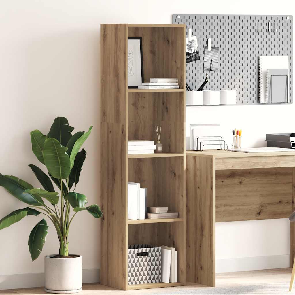 vidaXL Bücherregal Artisan-Eiche 40x30x152 cm Holzwerkstoff
