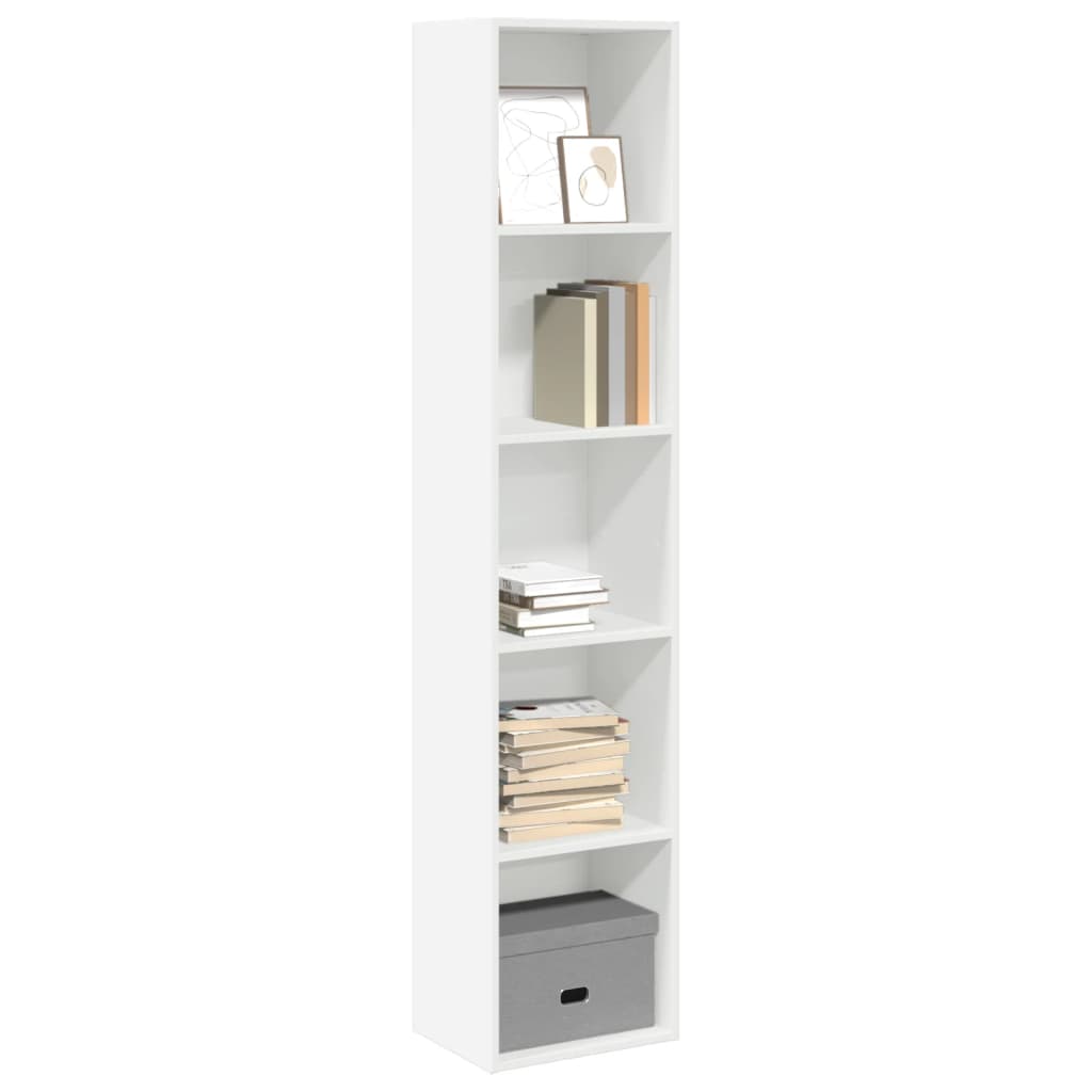 vidaXL Bücherregal Weiß 40x30x189 cm Holzwerkstoff