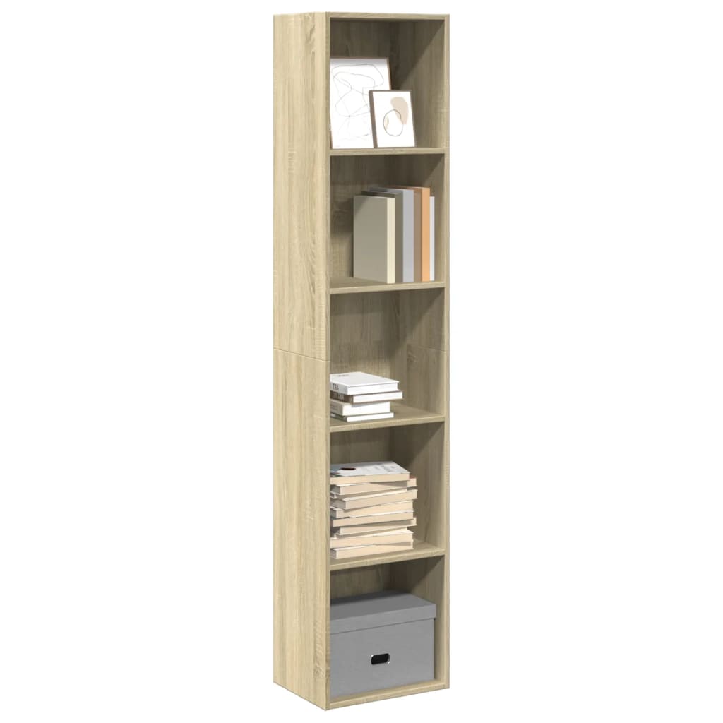 vidaXL Bücherregal Sonoma-Eiche 40x30x189 cm Holzwerkstoff