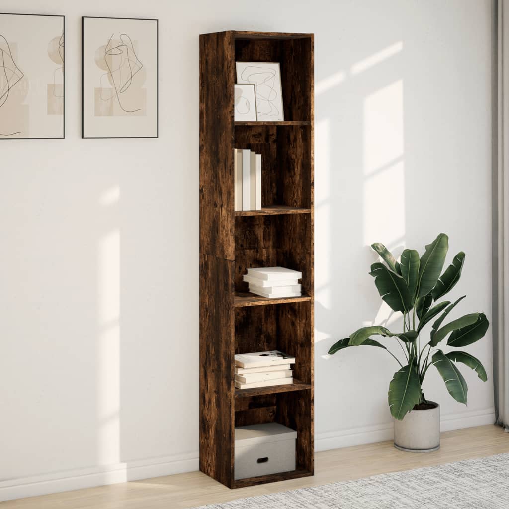 vidaXL Boekenkast 40x30x189 cm bewerkt hout gerookt eikenkleurig