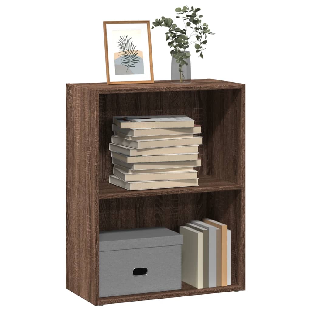 vidaXL Bücherregal Braun Eichen-Optik 60x30x77 cm Holzwerkstoff