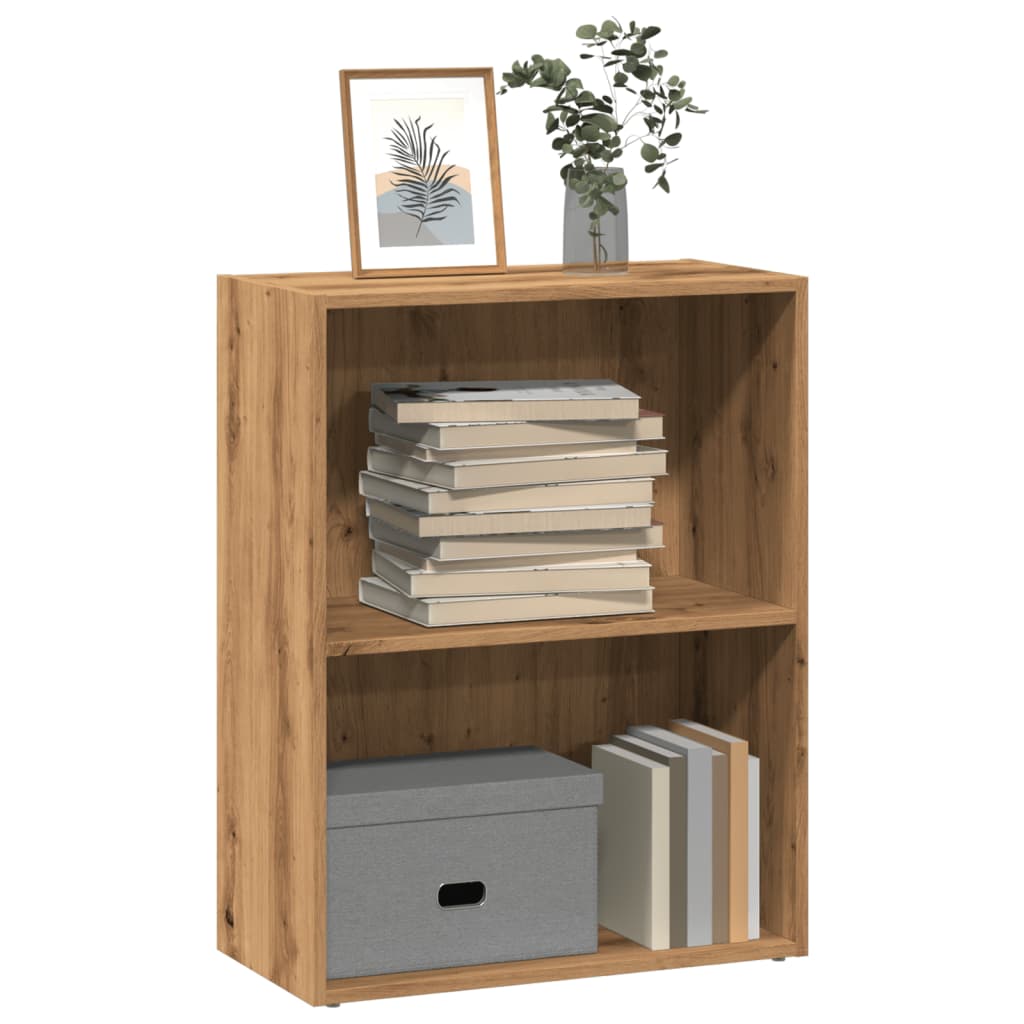 vidaXL Bücherregal Artisan-Eiche 60x30x77 cm Holzwerkstoff