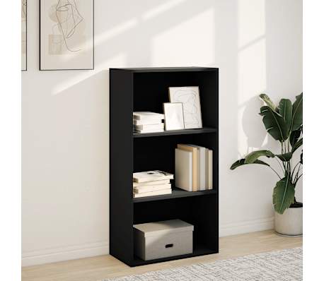 vidaXL Bookcase Black 60x30x114 cm Engineered Wood