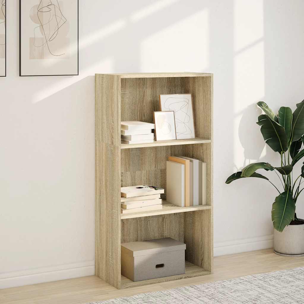 vidaXL Boekenkast 60x30x114 cm bewerkt hout sonoma eikenkleurig