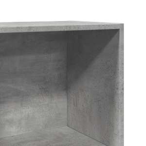 Knihovna betonově šedá 60 x 30 x 114 cm kompozitní dřevo - obrázek 7