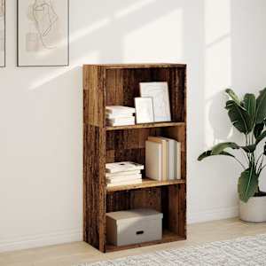 Knihovna old wood 60 x 30 x 114 cm kompozitní dřevo - obrázek 3