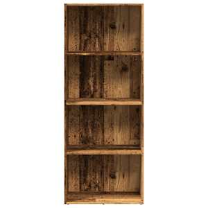 Knihovna old wood 60 x 30 x 152 cm kompozitní dřevo - obrázek 4