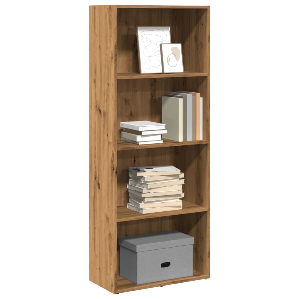 vidaXL Bücherregal Artisan-Eiche 60x30x152 cm Holzwerkstoff